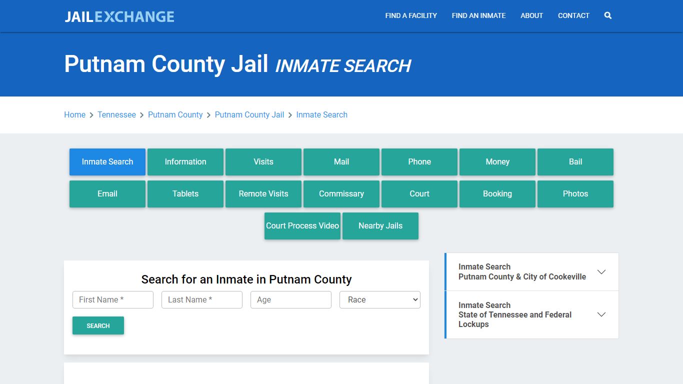 Putnam County Jail, TN Inmate Search: Roster & Mugshots - Jail Exchange